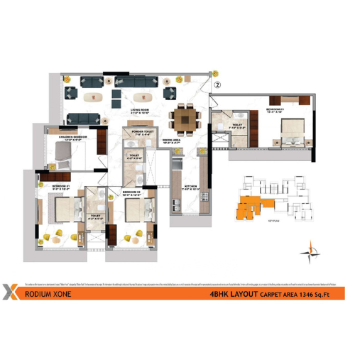 Rodium xone floor plan